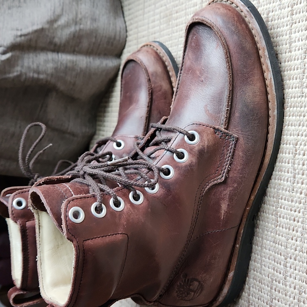 Timberland Men's Earthkeepers Dark Brown Lace-Up Boots 9.5